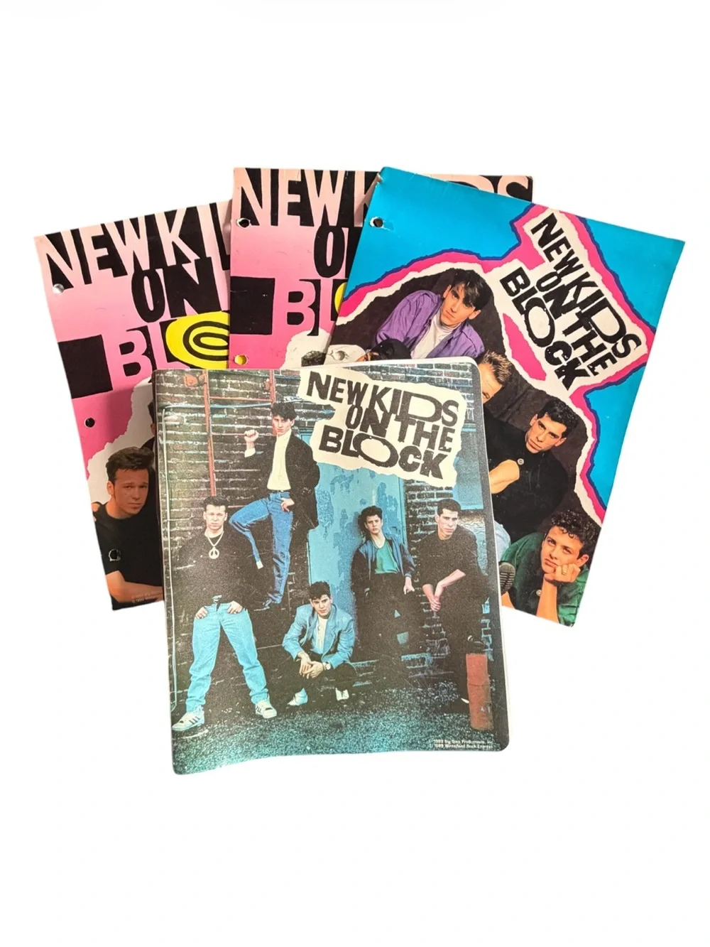 Vintage New Kids on the Block Set of Folders and Binder